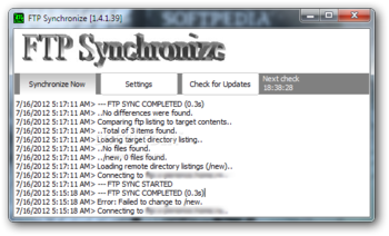 FTP Synchronize screenshot