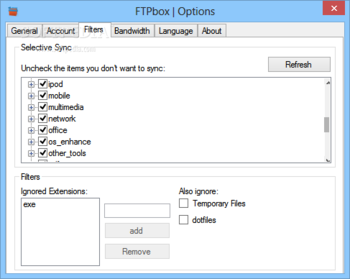 FTPbox Portable screenshot 5