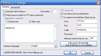 FTPDrive screenshot