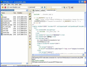 FTPEditor screenshot 2