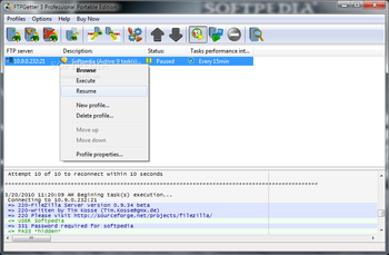 FTPGetter Professional Portable Edition screenshot