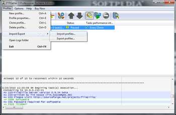 FTPGetter Professional Portable Edition screenshot 10