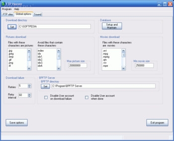 FTPHoover screenshot 2