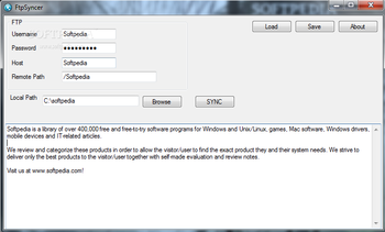 FtpSyncer screenshot