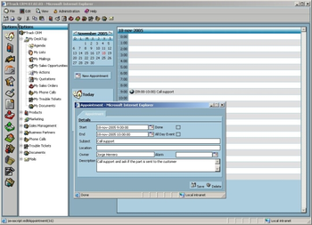 FTrack CRM screenshot