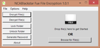 Fue File Encryptor screenshot