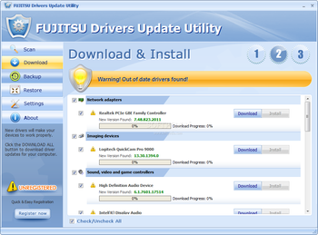 FUJITSU Drivers Update Utility screenshot 2