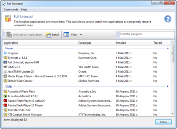 Full Uninstall screenshot 2