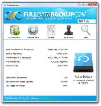 FullDataBackup screenshot