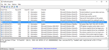 FullEventLogView screenshot