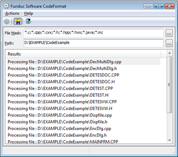 Funduc Software Code Format Portable  screenshot