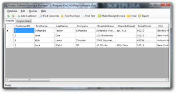 Funduc Software Database Manager Portable screenshot
