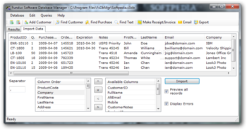 Funduc Software Database Manager Portable screenshot 2