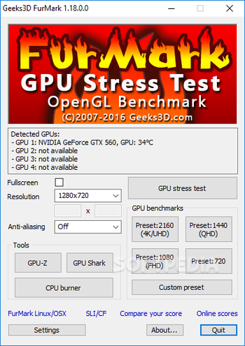 FurMark screenshot