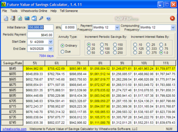 Future Value of Savings Calculator screenshot 2