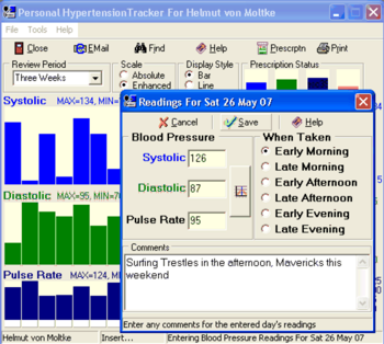 FutureWare Personal HypertensionTracker screenshot 2