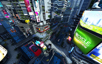 Futuristic City 3D Screensaver and Live Wallpaper screenshot 3