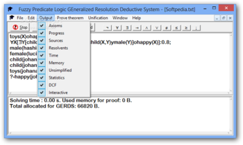 Fuzzy Predicate Logic GEnerealized Resolution Deductive System screenshot 2