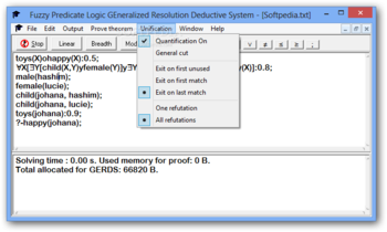 Fuzzy Predicate Logic GEnerealized Resolution Deductive System screenshot 4