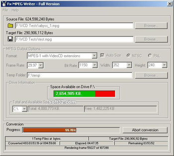 Fx MPEG Writer screenshot 3