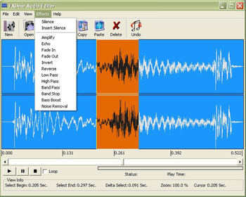 FXBear Audio Editor screenshot