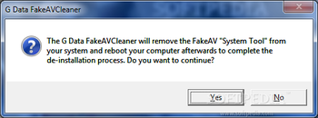 G Data FakeAVCleaner screenshot