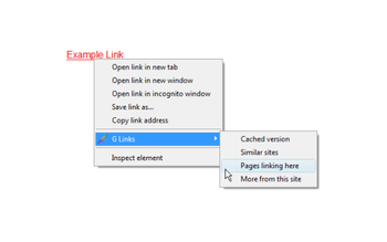 G Links for Google screenshot