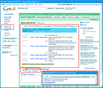 G-Recorder - Record Skype to Gmail screenshot