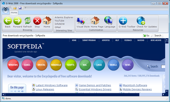 G-Web 2008 screenshot