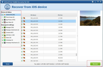 G2tool Free Mobile Recovery for iOS screenshot