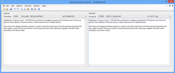 Gab Encoding Converter screenshot