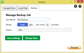 Gackup screenshot