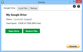 Gackup screenshot