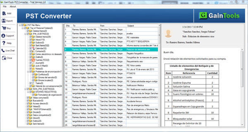 GainTools PST Converter screenshot