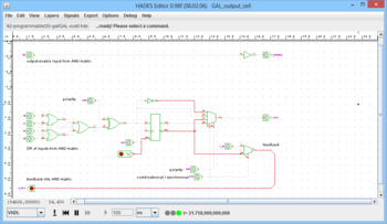 GAL output cell screenshot