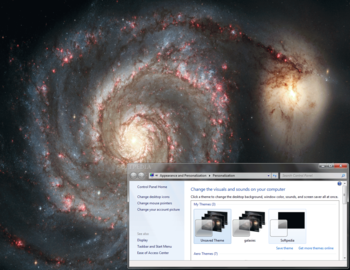 Galaxies Windows 7 Theme screenshot