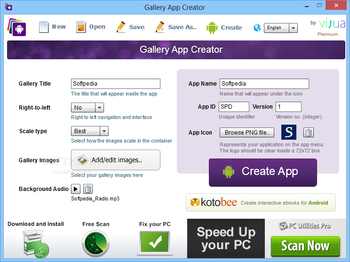 Gallery App Creator screenshot