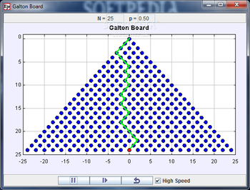 Galton Board Model screenshot