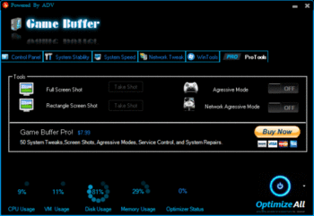 Game Buffer screenshot