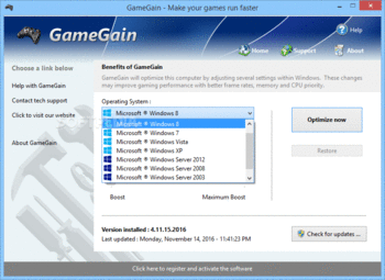 GameGain screenshot 2