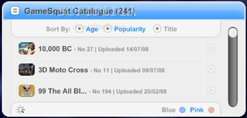 GameSquat Games Widget screenshot