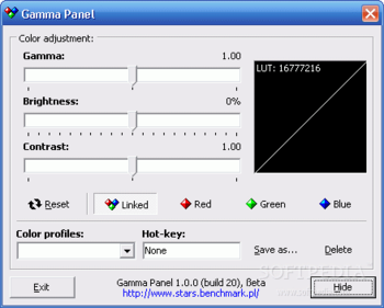Gamma Panel screenshot