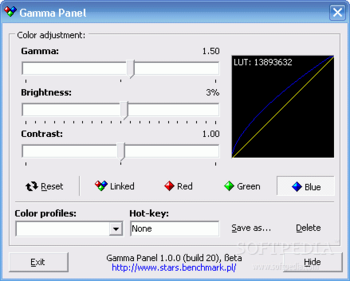 Gamma Panel screenshot 2