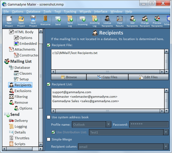 Gammadyne Mailer screenshot 10