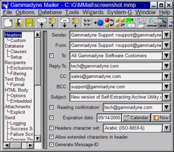 Gammadyne Mailer screenshot 11