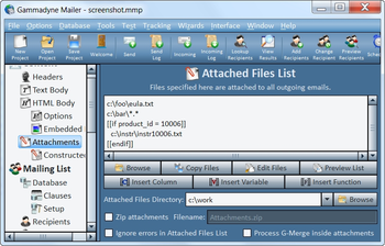Gammadyne Mailer screenshot 6