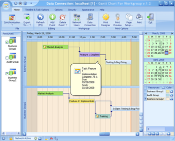Gantt Chart for Workgroup screenshot