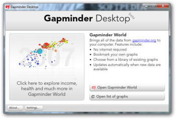 Gapminder Desktop screenshot