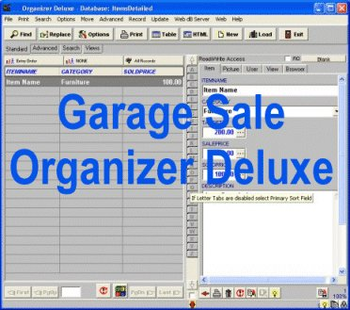 Garage Sale Organizer Deluxe screenshot