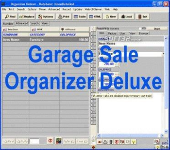 Garage Sale Organizer Deluxe screenshot 2